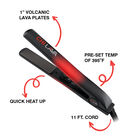 LAVA 1 Inch Analog Volcanic Ceramic Hairstyling Iron, , large image number null